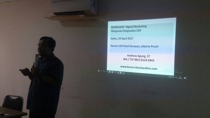 Pembicara Internet Digital Marketing LDII Jakarta