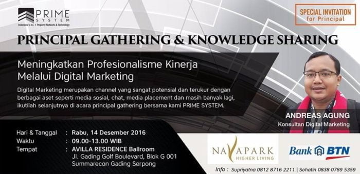 IG Marketing Specialist Andreas Agung