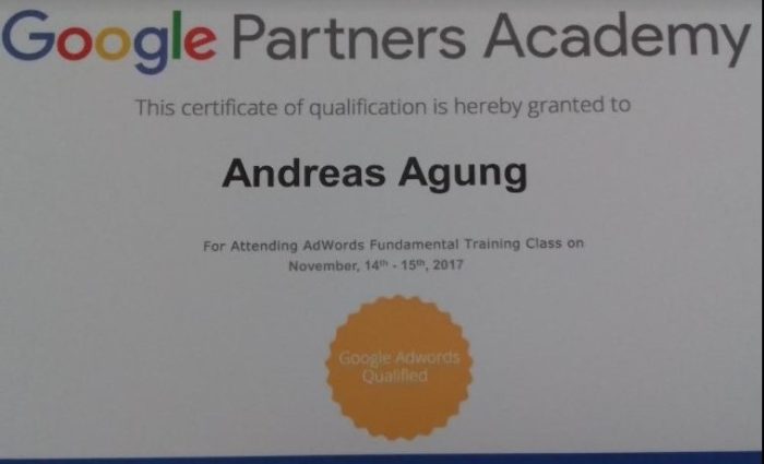 Konsultan SEM Terbaik Indonesia Andreas Agung