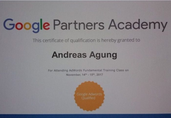 Pembicara FB Ads Terbaik Indonesia Andreas Agung