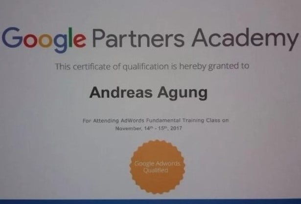 Pengajar FB Ads Terbaik Indonesia Andreas Agung