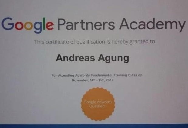 Ahli Pemasaran Digital Andreas Agung