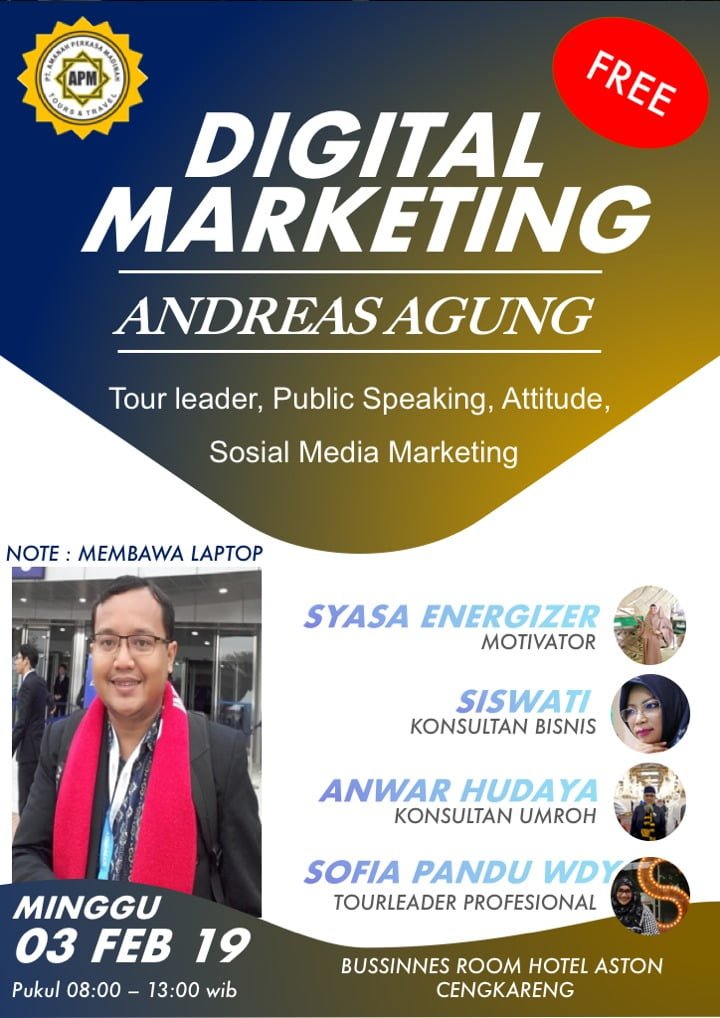 Seminar Digital Marketing Perusahaan Travel APM