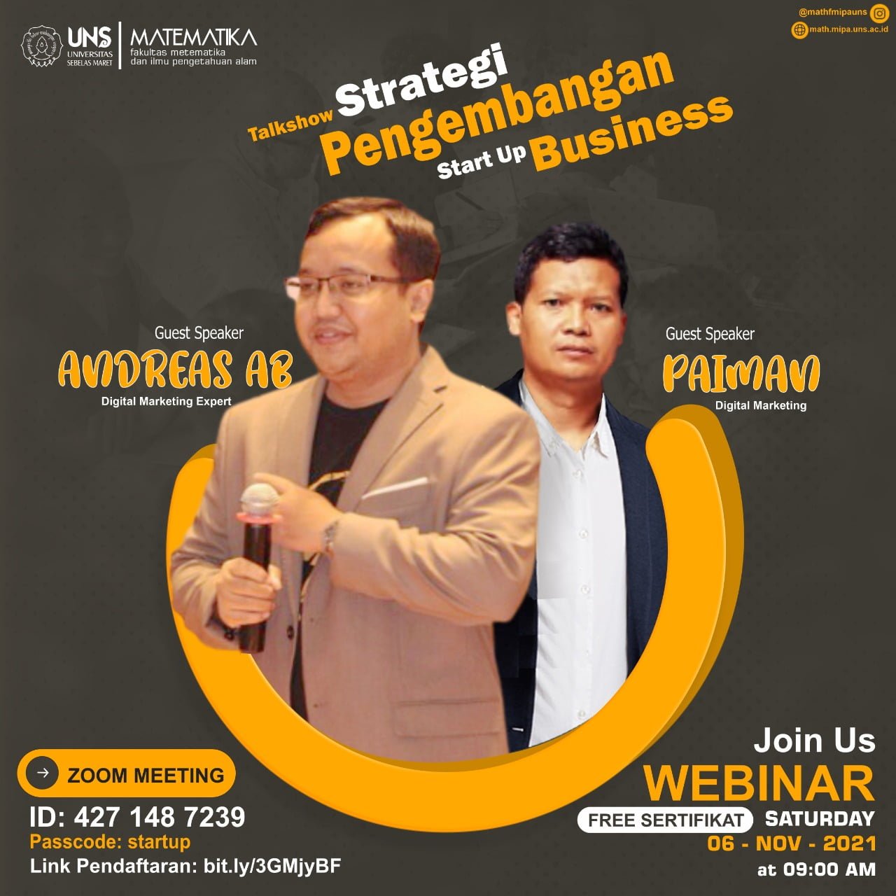 Webinar Digital Marketing Startup Kampus UNS Solo