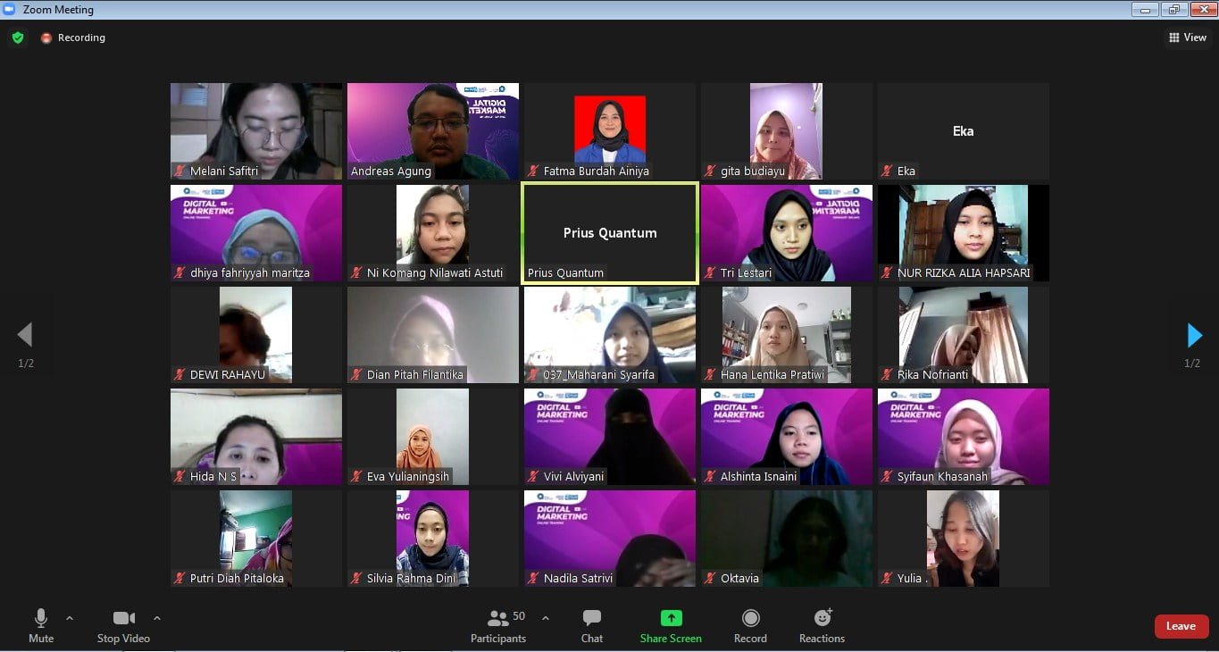 Pelatihan Digital Marketing Intensif Selama 2 Bulan