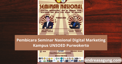 Pembicara Seminar Nasional Digital Marketing Kampus UNSOED Purwokerto