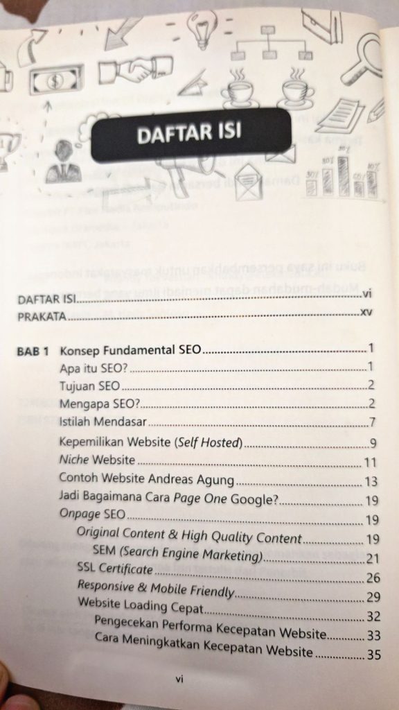 Daftar Isi Buku The Optimization of Digital Marketing