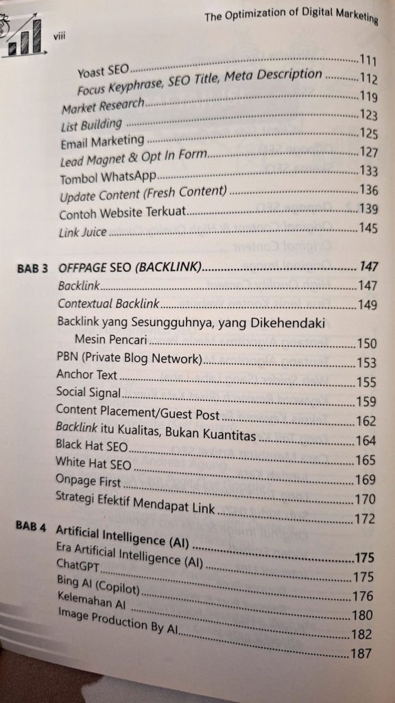 Buku SEO The Optimization of Digital Marketing