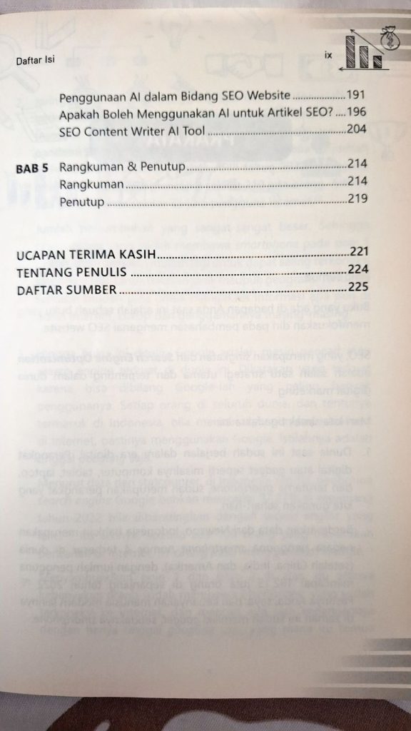 Isi Buku SEO The Optimization of Digital Marketing