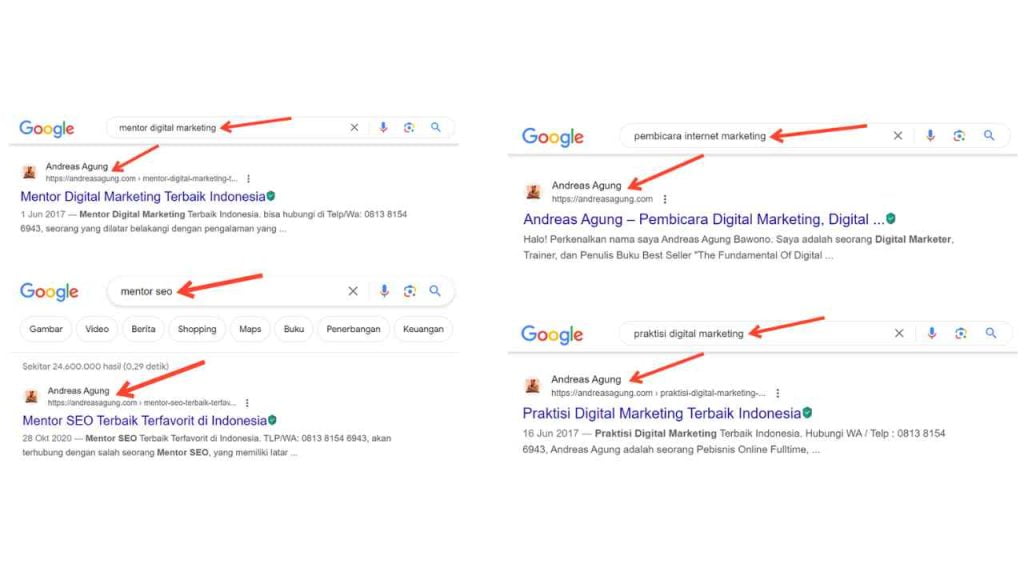 Pakar SEO Terbaik Indonesia Andreas Agung