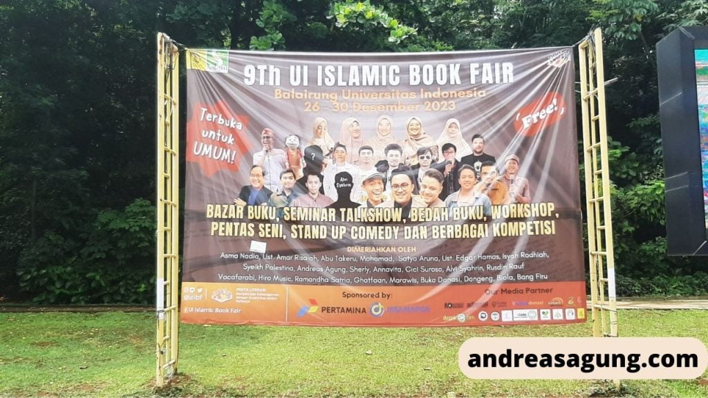 Spanduk UI Islamic Book Fair 2023