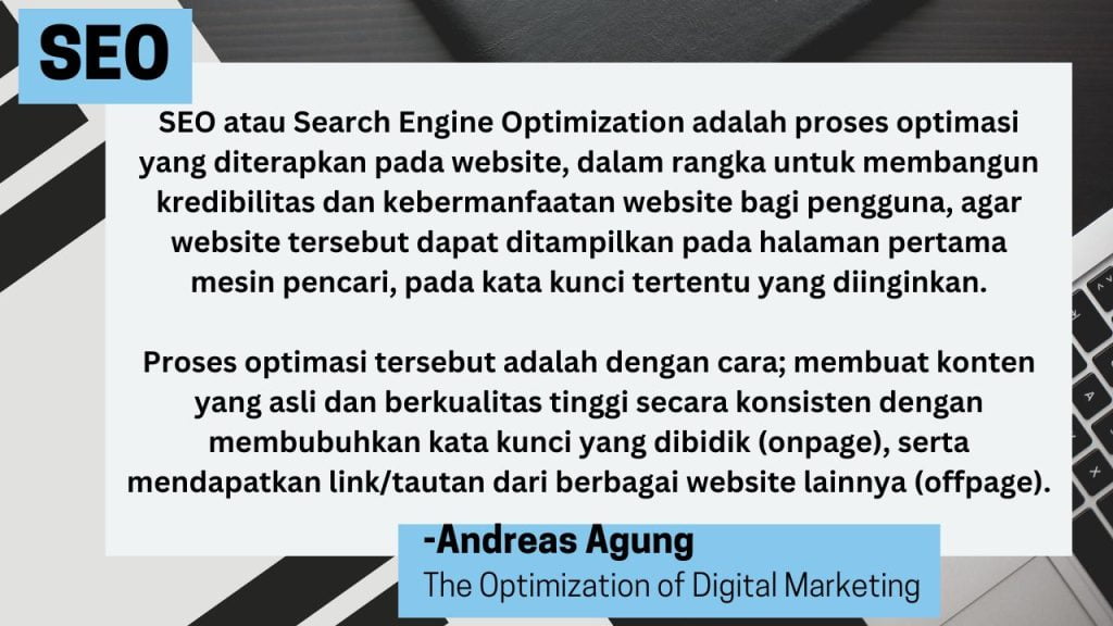 Apa itu SEO atau Search Engine Optimization