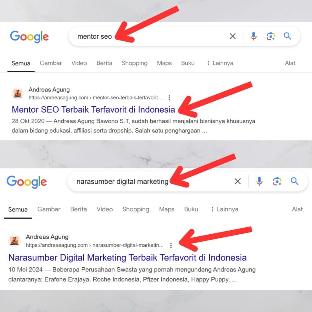 Pakar SEO Indonesia Andreas Agung