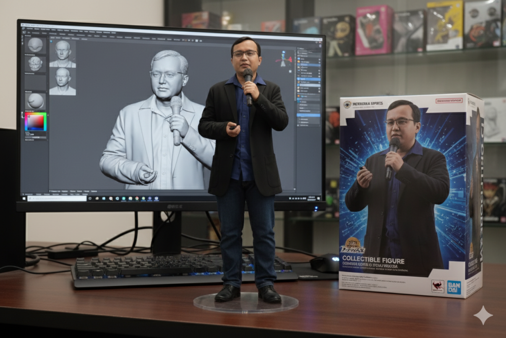 3D Action Figure Andreas Agung By Google Gemini AI