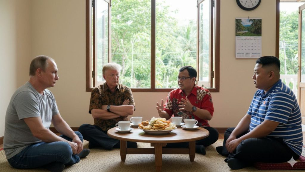 Cara Membuat Foto Meeting dengan Donald Trump, Vladimir Putin, Kim Jong Un, dengan Gemini AI