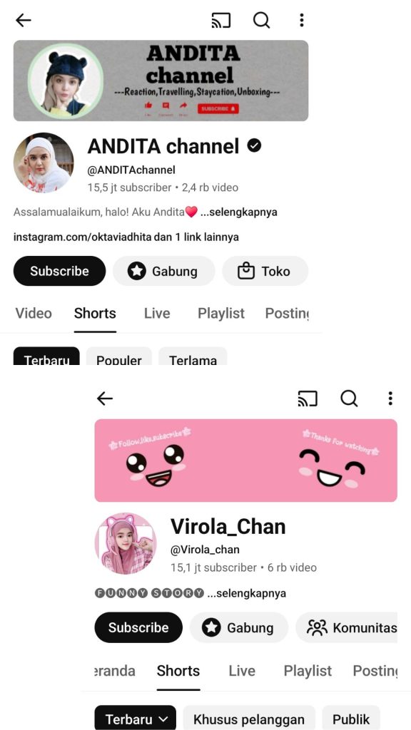 Contoh Channel Musang "Muka Pasang" yang Sukses