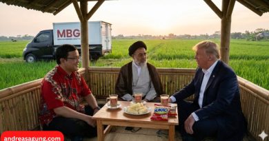 Prompt AI, Mediasi Perang AS-Iran dengan MBG di Gubuk Tengah Sawah