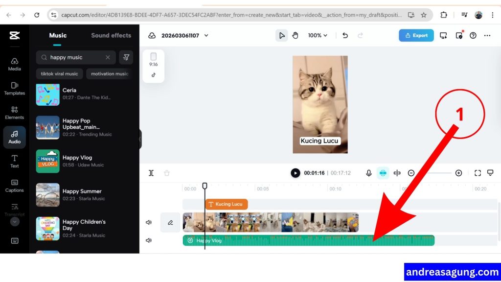 Cara Memberikan Lagu di CapCut dengan Mudah