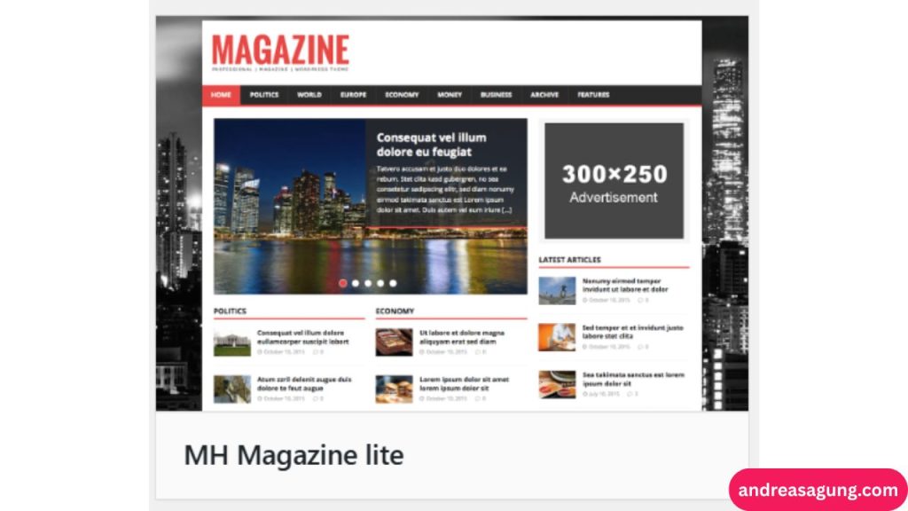 Theme WordPress MH Magazine Lite