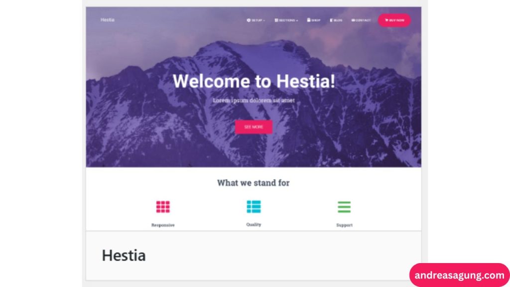 Theme WordPress Hestia