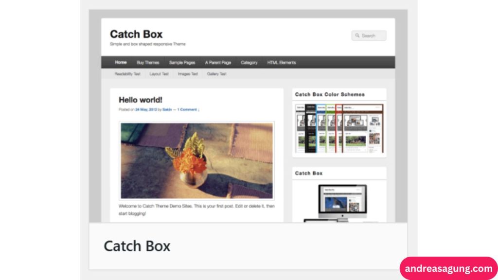Theme WordPress Catch Box
