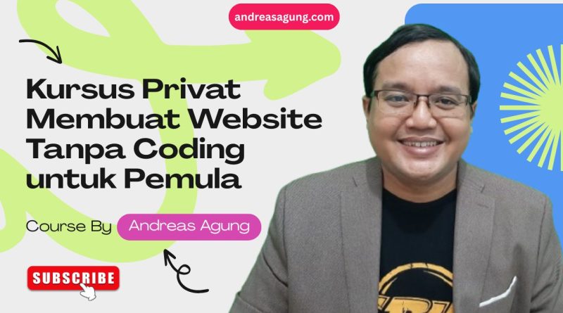 Kursus Privat Membuat Website dan Landing Page Tanpa Coding untuk Pemula, Website Langsung Jadi