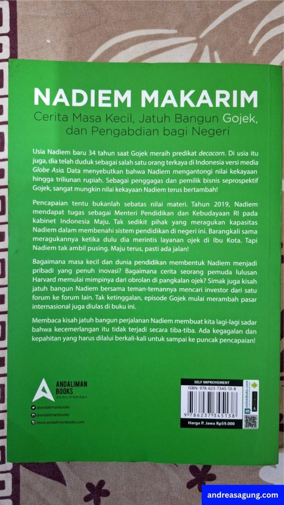 Review Buku Nadiem Makarim karya Ardi Darmawan