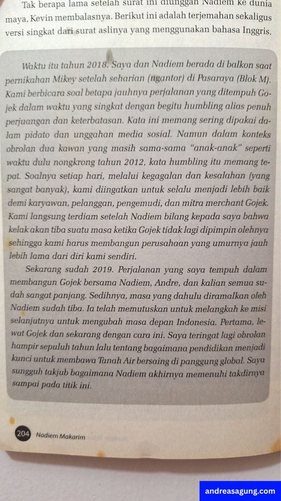 Review Buku Nadiem Makarim karya Ardi Darmawan dkk