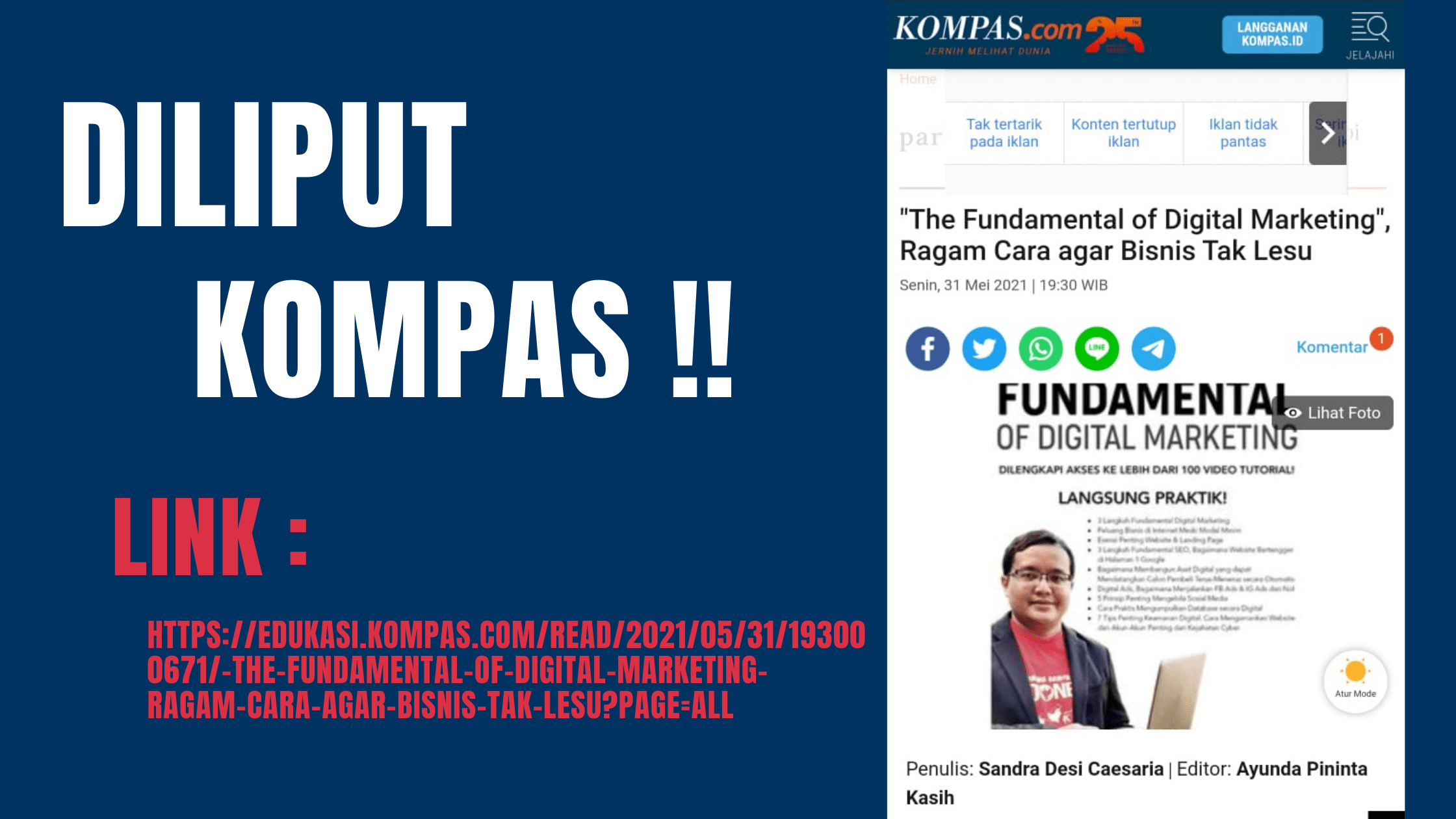 Buku The Fundamental Of Digital Marketing karya Andreas Agung